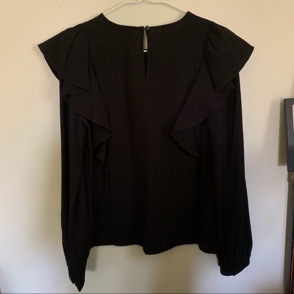 NEW! Madewell Ruffle Front Top - Picture 9 of 11